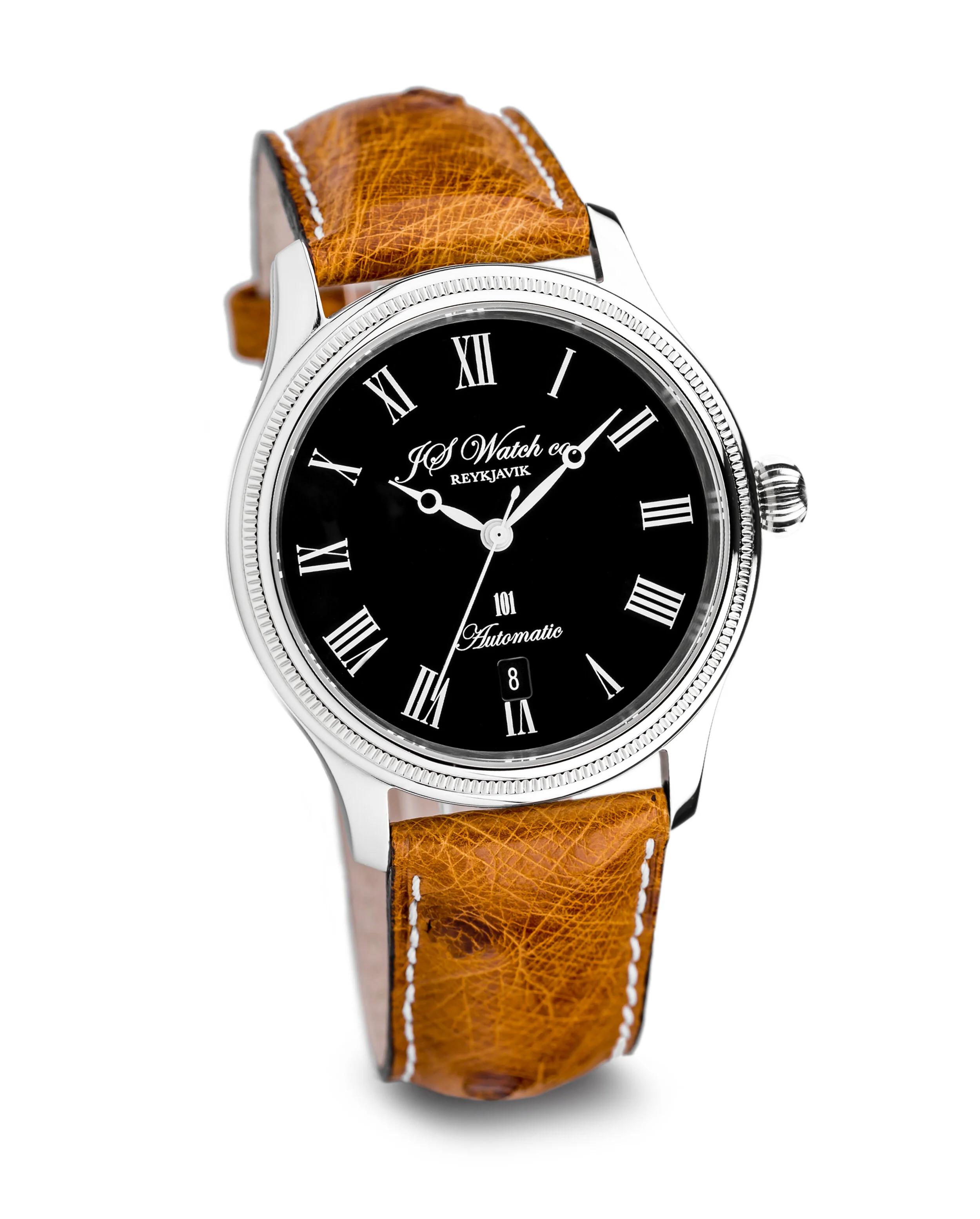 JS Watch Company Reykjavik — 101 38mm Black Roman